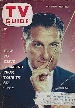 TV Guide August 15, 1959 Lawrence Welk