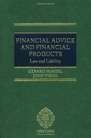 Imagen del vendedor de Financial Advice and Financial Products: Law and Liability a la venta por WeBuyBooks