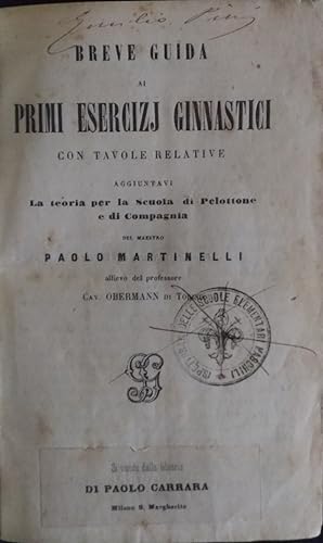 Immagine del venditore per Breve guida ai primi esercizi ginnastici venduto da librisaggi