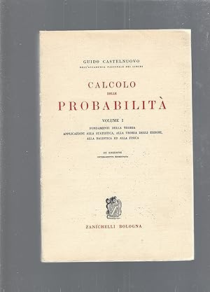CALCOLO DELLE PROBABILITA'. vol 1