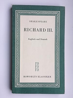 König Richard III.: Englisch & Deutsch. Shakespeare. Übers. von Schlegel u. Tieck, hrsg. von L. L...