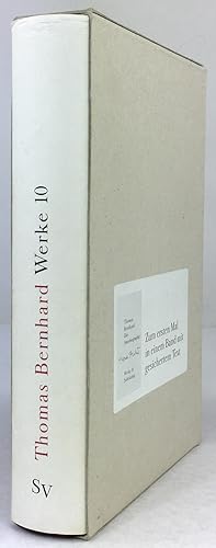 Seller image for Die Autobiographie. Herausgegeben von Martin Huber und Manfred Mittermayer. (= Thomas Bernhard, Werke, Hrsg. von Martin Huber und Wendelin Schmidt-Dengler, Band 10). Erste Auflage. for sale by Antiquariat Heiner Henke