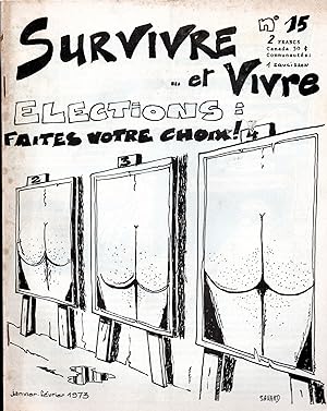 SURVIVRE ET VIVRE. No.15. janvier Février 1973