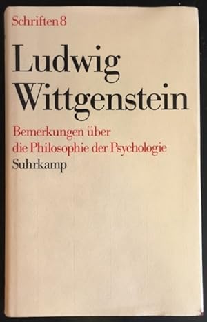 Bemerkungen über die Philosophie der Psychologie.