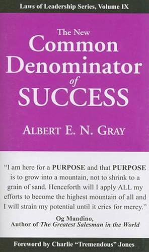 Image du vendeur pour The New Common Denominator of Success (Paperback) mis en vente par CitiRetail