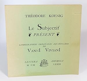 Seller image for Le subjectif prsent for sale by Librairie L'Autre sommeil