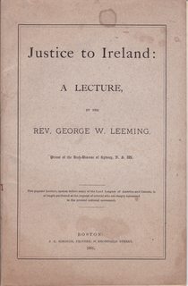 JUSTICE to IRELAND: A Lecture.