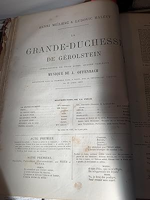 Seller image for La grande duchesse de Grolstein- Opra-Rouffe en 3 actes, 4 tableaux for sale by Le-Livre