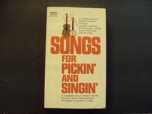 Songs For Pickin' And Singin' pb James F. Leisy 1st Print 1st ed 1962 Fawcett Books