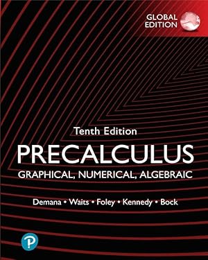 Bild des Verkufers fr Precalculus: Graphical, Numerical, Algebraic, Global Edition zum Verkauf von moluna