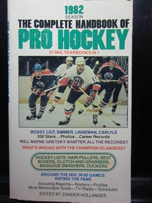 THE COMPLETE HANDBOOK OF PRO HOCKEY 1982: 1982 EDITION