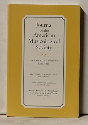 Image du vendeur pour Journal of the American Musicological Society, Volume 62, Number 3 (Fall 2009) mis en vente par Cat's Cradle Books