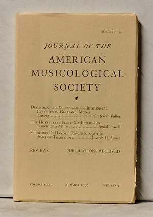 Immagine del venditore per Journal of the American Musicological Society, Volume 49, Number 2 (Summer 1996) venduto da Cat's Cradle Books