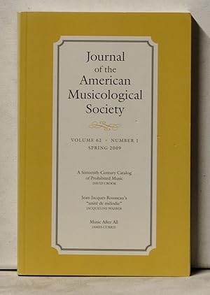 Imagen del vendedor de Journal of the American Musicological Society, Volume 62, Number 1 (Spring 2009) a la venta por Cat's Cradle Books