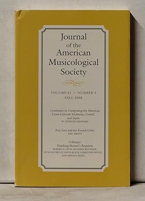 Seller image for Journal of the American Musicological Society, Volume 61, Number 3 (Fall 2008) for sale by Cat's Cradle Books