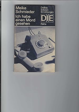 Bild des Verkufers fr Ich habe einen Mord gesehen. Kriminalroman. DIE-Reihe. zum Verkauf von Antiquariat Frank Dahms