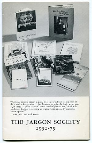 Seller image for The Jargon Society 1951-75 for sale by Between the Covers-Rare Books, Inc. ABAA