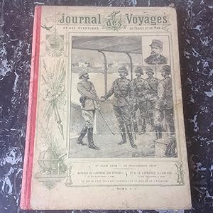 JOURNAL des VOYAGES de 1898 relié en cartonnage dos toilé .
