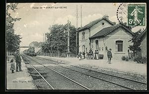 Ansichtskarte Marnay-sur-Seine, La Halte, la Gare