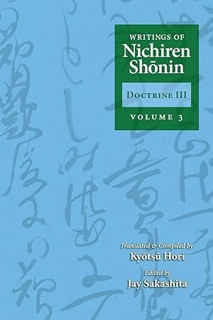 Seller image for Writings of Nichiren Shonin Doctrine 3: Volume 3 for sale by moluna