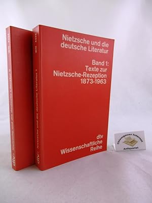 Seller image for Nietzsche und die deutsche Literatur. ZWEI (2) Bnde. for sale by Chiemgauer Internet Antiquariat GbR