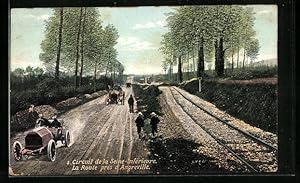 Ansichtskarte Angreville, Circuit de la Seine-Inférieure, La Route, Autorennen