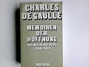 Bild des Verkufers fr Memoiren der Hoffnung. Die Wiedergeburt 1958-1962 zum Verkauf von Antiquariat Buchhandel Daniel Viertel