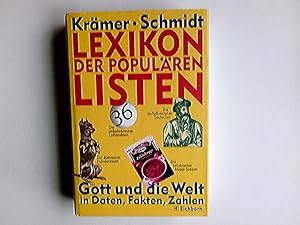 Bild des Verkufers fr Das Buch der Listen : die bekanntesten Weltuntergnge, die beliebtesten Maggisuppen, die dmmsten Kriminellen, die unbeliebtesten Lottozahlen sowie 581 weitere Rekorde und Wissenslckenfller aus Wirtschaft, Politik, Gesellschaft, Sport. und Michael Schmidt zum Verkauf von Antiquariat Buchhandel Daniel Viertel