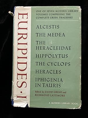 Seller image for Euripides I: Alcestis; The Medea; The Heracleidae; Hippolytus; The Cyclops; Heracles; Iphigenia in Taurus for sale by Clio and Erato Books