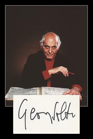 Seller image for Sir Georg Solti (1912-1997) - Signed card + Photo - Paris 60s for sale by PhP Autographs