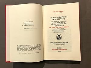 Bibliographie descriptive des éditions anciennes et des principales éditions modernes des "Mémoir...