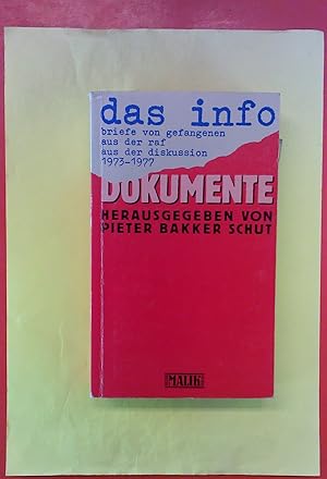 Bild des Verkufers fr Dokumente. Das Info. Briefe der Gefangenen aus der RAF 1973-1977. zum Verkauf von biblion2