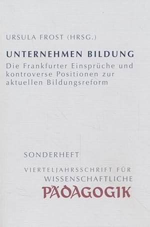 Sonderheft. Vierteljahrsschrift für wissenschaftliche Pädagogik.