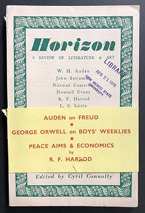 Seller image for Horizon 3 (Volume 1, Number 3; March 1940) -- includes Boys' Weeklies by George Orwell for sale by Philip Smith, Bookseller
