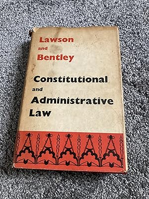 Imagen del vendedor de CONSTITUTIONAL AND ADMINISTRATIVE LAW: UK FIRST EDITON HARDCOVER a la venta por Books for Collectors