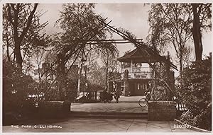 Bicycle at The Park Gillingham Kent Real Photo Old Postcard