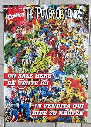 Seller image for Affiche MARVEL COMICS.The power of comics for sale by la petite boutique de bea
