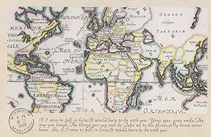 Seller image for South America Africa Southern Hemisphere French Map Proverb Postcard for sale by Postcard Finder