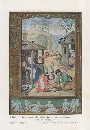 Immagine del venditore per Medieval Game Of Pig Killing Tug Of War Middle Ages Old PB Postcard venduto da Postcard Finder