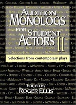 Imagen del vendedor de Audition Monologs for Student Actors Ii (Paperback) a la venta por CitiRetail