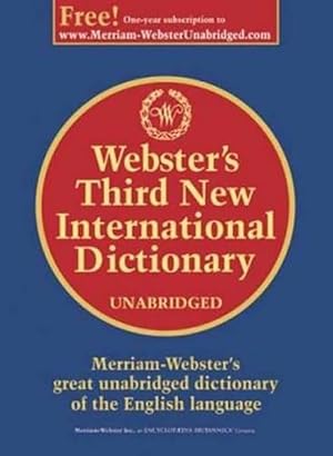 Imagen del vendedor de Webster's Third New International Dictionary (Hardcover) a la venta por CitiRetail