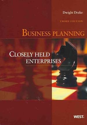 Bild des Verkufers fr Drake's Business Planning: Closely Held Enterprises, 3D (Paperback) zum Verkauf von CitiRetail