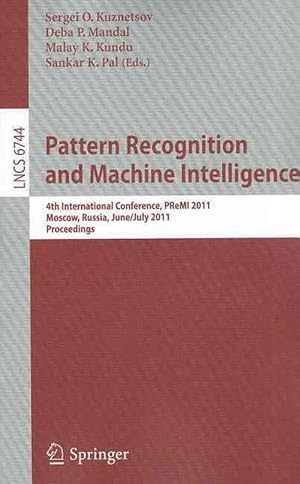 Imagen del vendedor de Pattern Recognition and Machine Intelligence (Paperback) a la venta por CitiRetail