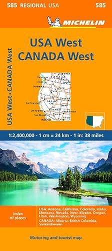 Image du vendeur pour Western USA, Western Canada - Michelin Regional Map 585 (Folded) mis en vente par CitiRetail