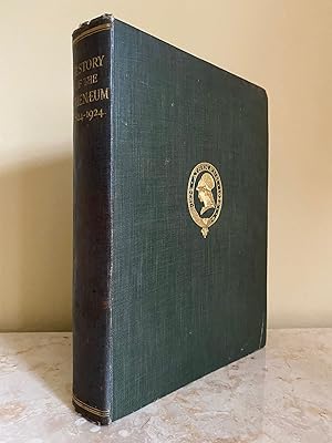 Bild des Verkufers fr History of the Athenaeum (Athenum Club) 1824-1925 zum Verkauf von Little Stour Books PBFA Member