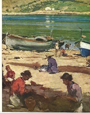 Bild des Verkufers fr LAMINA 31483: Escena a la platja, por Joaquim Terruella zum Verkauf von EL BOLETIN