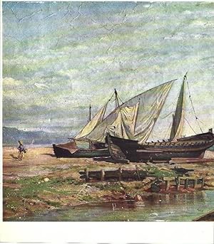 Imagen del vendedor de LAMINA 31431: Barques en el Grau de la Tordera, por Joan Roig Soler a la venta por EL BOLETIN