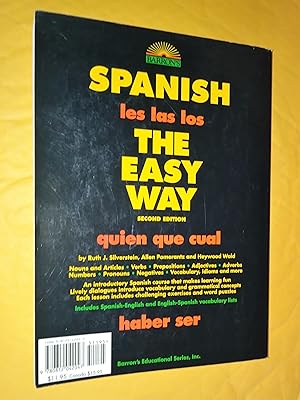 Bild des Verkufers fr Spanish the easy way, second edition zum Verkauf von Livresse