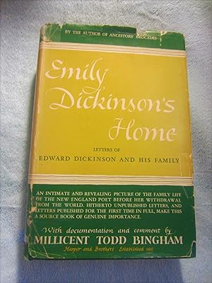 Seller image for Emily Dickinson's Home: Letters of Edward Dickinson and His Family for sale by My November Guest Books