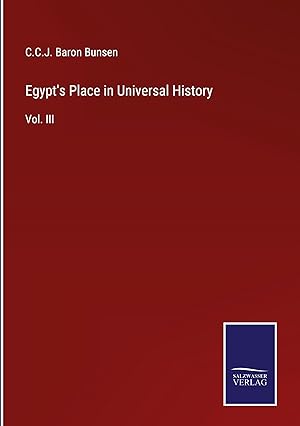 Seller image for Egypt\ s Place in Universal History for sale by moluna